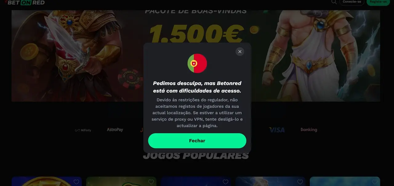 Sítio Web oficial do BetonRed 2026