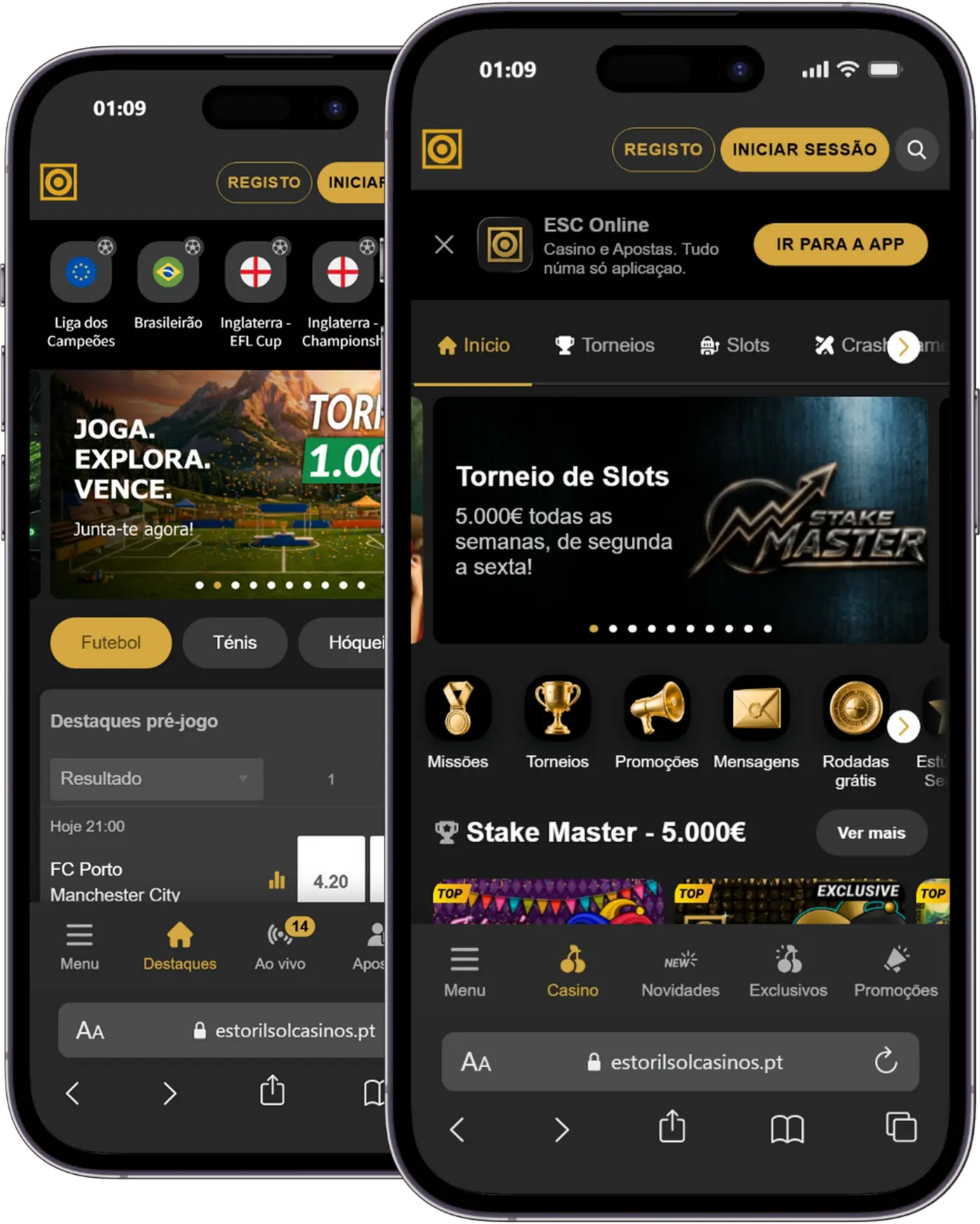 ESC Online — site oficial