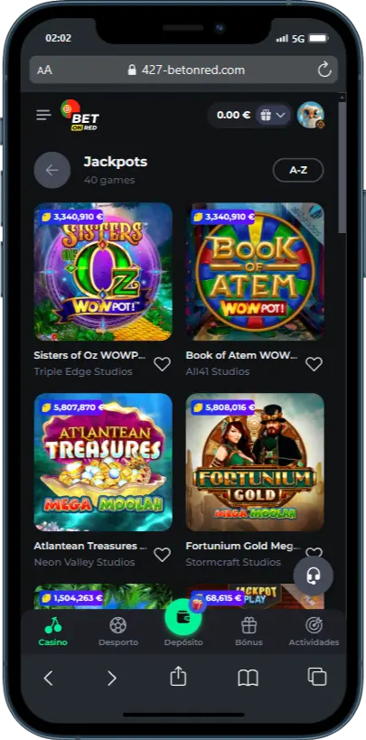 jackpots BetonRed