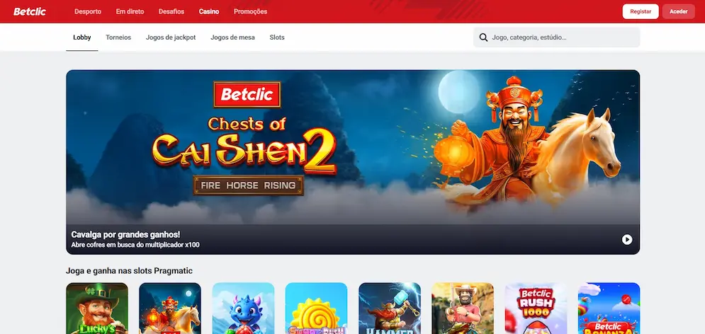 Site oficial do casino Betclic