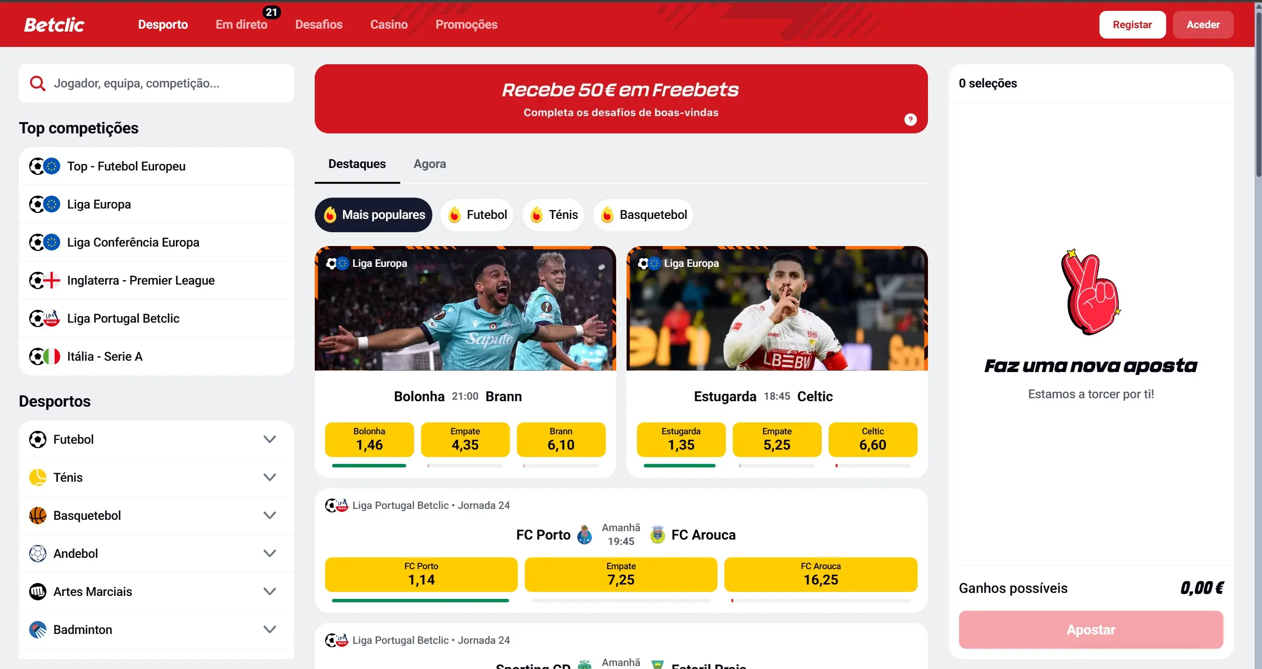 Betclic new Portugal